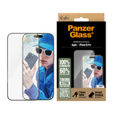 PanzerGlass Screen Protector Apple iPhone 16 Pro 6.3 | Ultra-Wide Fit Fabriksny