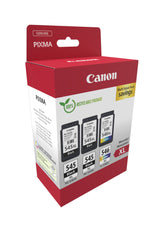 Canon PG-545XL x2 /CL-546XL Multi Pack Sort Farve (cyan, magenta, gul) Blæk