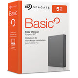 Seagate Basic Harddisk STJL5000400 5TB USB 3.0 Fabriksny