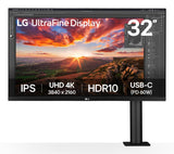 LG UltraFine Ergo 32UN880K-B 32 IPS 3840 x 2160 (4K) HDMI DisplayPort USB-C 60Hz