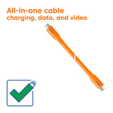 Club 3D USB Type-C kabel 2m Orange