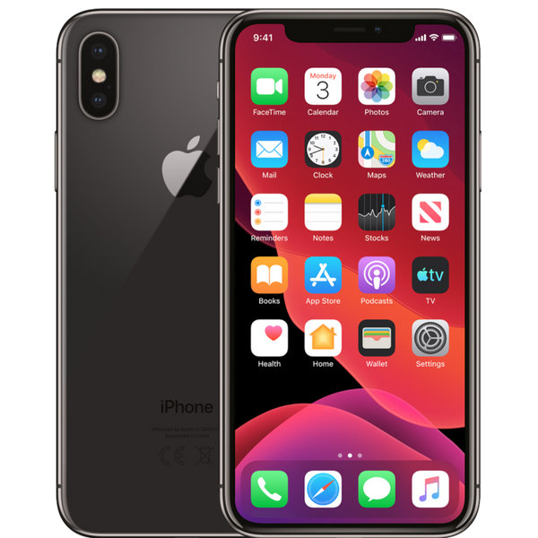 IPHONE X 64 GB BRUGT SORT GOD STAND