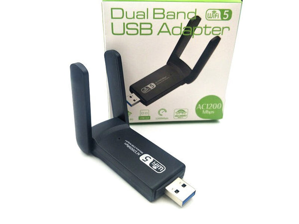 Trådløs USB 3.0-adapter - Super Speed Transmissionshastighed, 1167 Mbps, 2,4 GHz / 5,0 GHz, Kompatibel med Windows og Mac