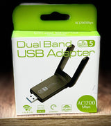 Trådløs USB 3.0-adapter - Super Speed Transmissionshastighed, 1167 Mbps, 2,4 GHz / 5,0 GHz, Kompatibel med Windows og Mac