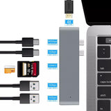 USB-C Adapter til MacBook Pro 13” Type C Hub 4K@30HZ Thunderbolt 3 USB 3.0